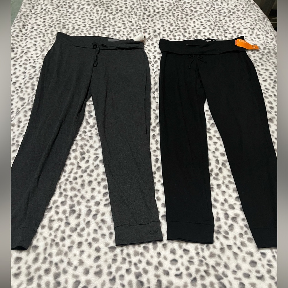 Champion Active Performance Jogger Pants Bundle Black Ebony‎ Heather L P9764